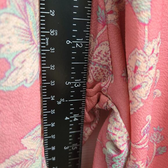 BooHoo Women 6 Paisley Print Wrap Strappy Wide Leg Jumpsuit NWT - Picture 14 of 16